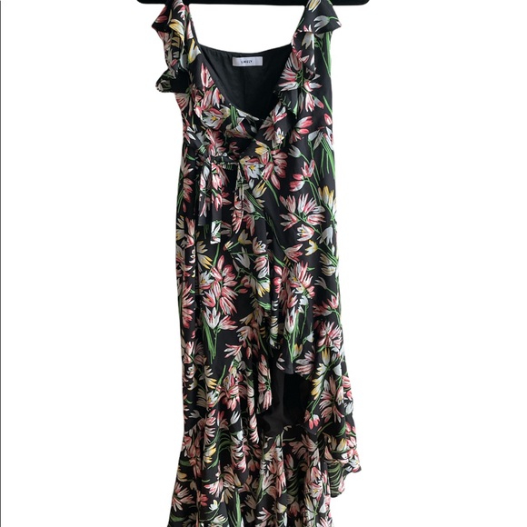 LIKELY RAE FLORAL WRAP MAXI HIGH LOW DRESS SMALL - Picture 2 of 6